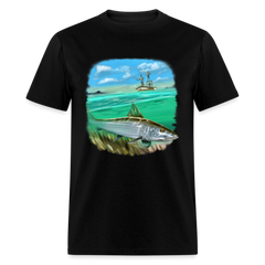 Bone Fishing tee shirt - black