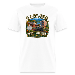 Town of Terra Alta West Virginia Design Tee Shirt - white