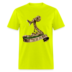 Don't Tread on Me tee shirt - safety green