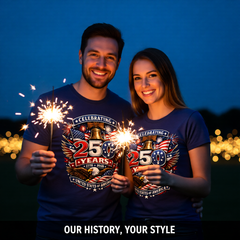 250 Year Celebration of America Patriotic Tee Shirt 1976