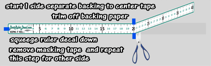 How to install your new Boat Ruler Decal