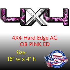 4x4 Hard Edge Camouflage vinyl truck decals - [Awesome_Decals]