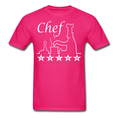 5 STAR Chef Tee shirt Culinary Cook - fuchsia