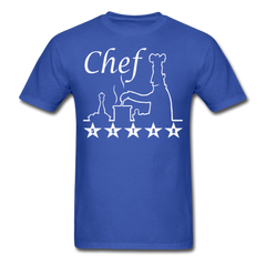 5 STAR Chef Tee shirt Culinary Cook - royal blue