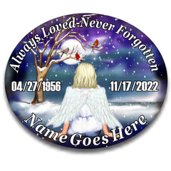 Always Loved - Never Forgotten Angel Personalized decal
