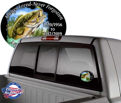 Always Loved - Never Forgotten Bass Fishing Themed decal - [Awesome_Decals]