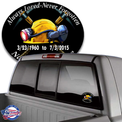 in loving memory decal coal miner