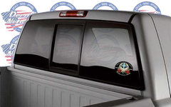 Always Loved-Never Forgotten Memorial oval vinyl decal Full color Wings with Cross Qty. Discounts - [Awesome_Decals]