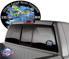 Always Loved - Never Forgotten Salt Slam Fishing decal - [Awesome_Decals]