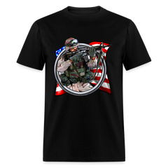 American Soldier Flag tee shirt - black