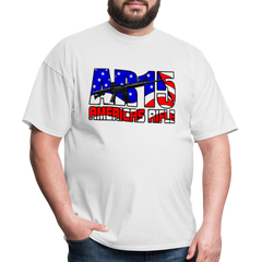 AR 15 Americas Rifle 2A tee shirt - white