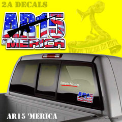 AR15 'MERICA Vinyl Decal 2A gun stickers