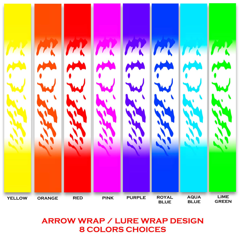 Arrow Wraps Color fades Lure design