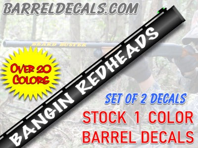 Bangin Redheads gun barrel decal set - [Awesome_Decals]