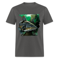Big Catfish tee shirt - charcoal