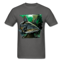 Big Catfish tee shirt - charcoal