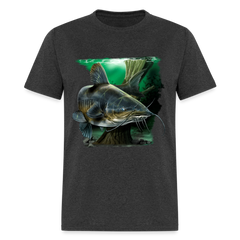 Big Catfish tee shirt - heather black