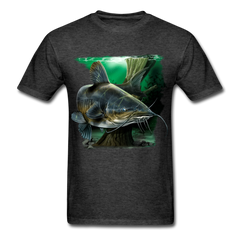 Big Catfish tee shirt - heather black