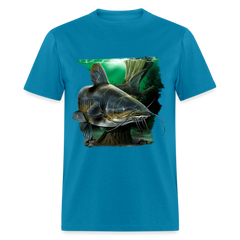 Big Catfish tee shirt - turquoise