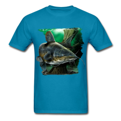 Big Catfish tee shirt - turquoise