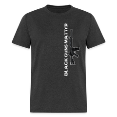 Black Guns Matter tee shirt - heather black