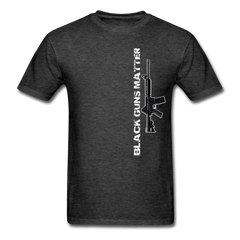 Black Guns Matter tee shirt - heather black