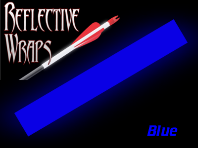 blue reflective arrow wraps