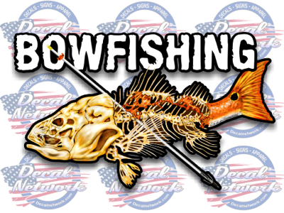 bowfishing vinyl decal