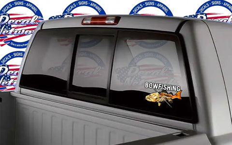 Bowfishing vinyl decal