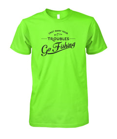 Castaway Your Troubles Go Fishing Unisex Cotton Tee - RTC Trading Company
