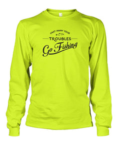 Castaway Your Troubles Go Fishing Unisex Long Sleeve - RTC Trading Company