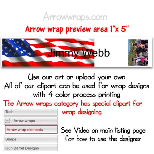 Custom Arrow wraps 1″x 5″ - [Awesome_Decals]