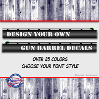 Gun Barrel Decals Stock Designs