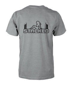 Dirty Diesel truck girl stacked t-shirt - ViralStyle
