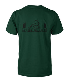 Dirty Diesel truck girl stacked t-shirt - ViralStyle