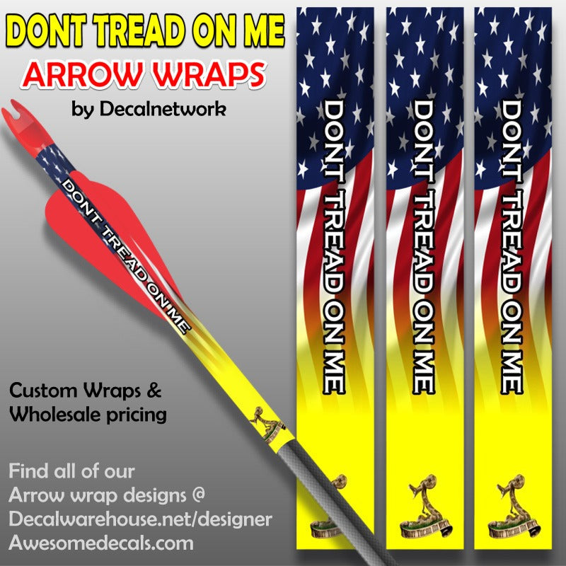 Don't Tread On Me American Flag arrow wrap