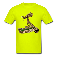 Don't Tread on Me tee shirt - safety green