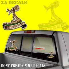DONT TREAD ON ME Vinyl Decal 2A gun stickers