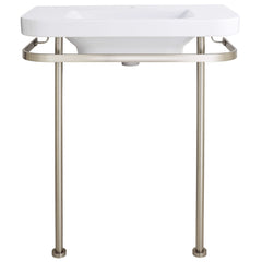 DXV Equility Console Frame Brushed Nickel With for 33" sink set