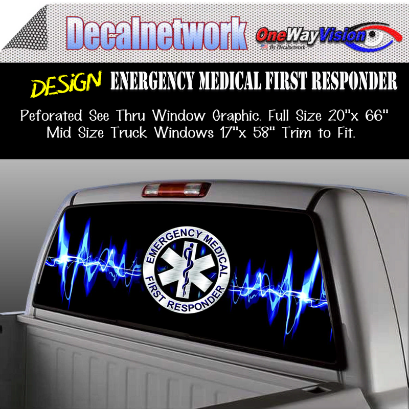 emergency first responder window graphic