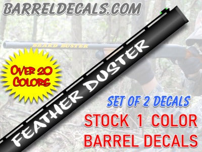 Feather Duster gun barrel decal set - [Awesome_Decals]