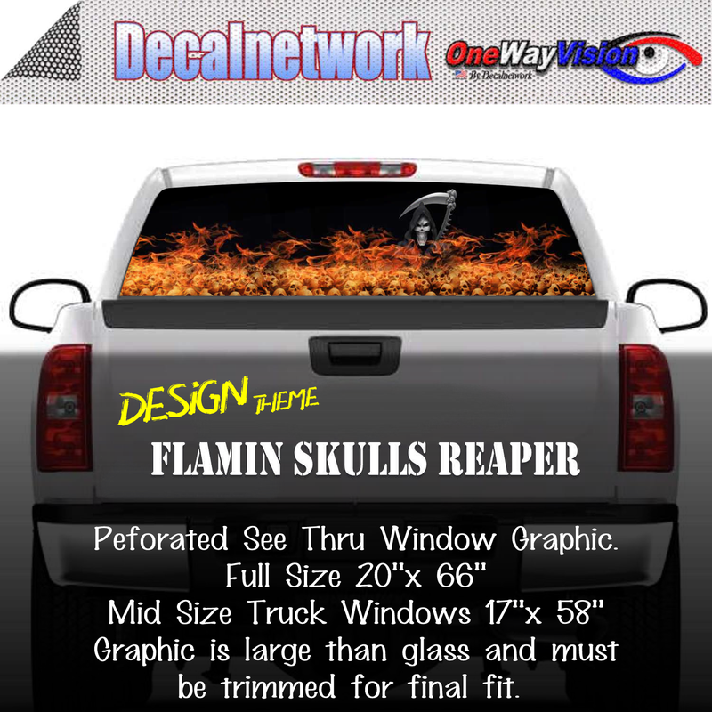 flamin skulls reaper window graphic