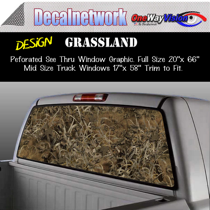 grassland camo window graphic