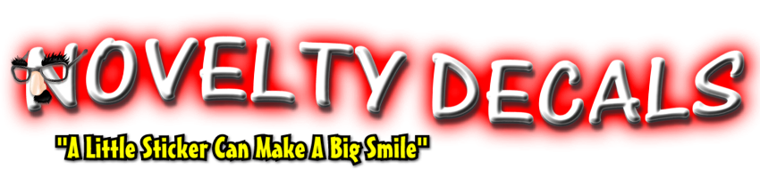 novelty decals humor funny stickers