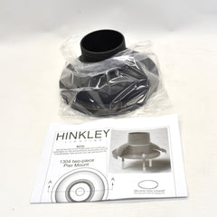 Hinkley 13040Z Pier Mount Post Light Base Oil Rubbed Bronze Finish Aluminum