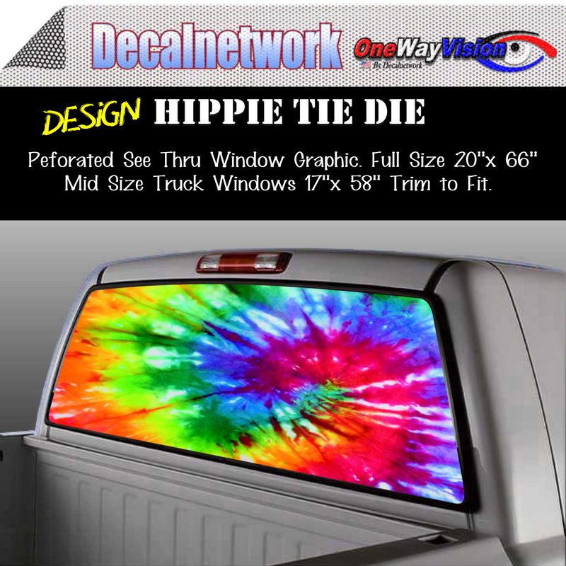 hippie tie die window graphic