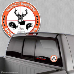 Hunting Club Circle color decal design it live