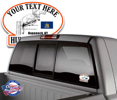 Hunting Club Oval color decal design it live