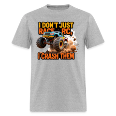 I JUST DON'T RACE RC, I CRASH THEM Design2 - heather gray
