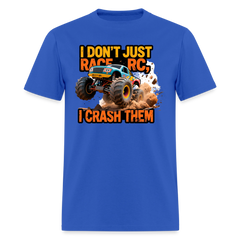 I JUST DON'T RACE RC, I CRASH THEM Design2 - royal blue